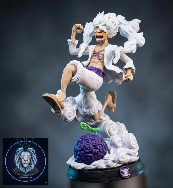 Luffy Gear 5 – Nika Awakening (Mô hình 3D) - Image 5