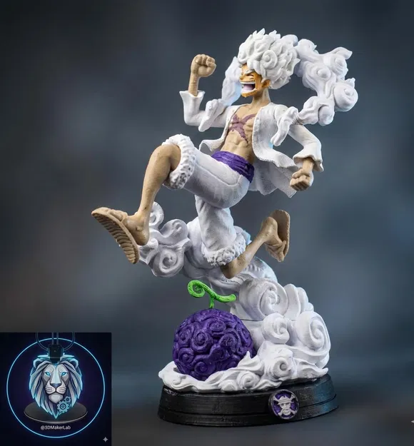 Luffy Gear 5 – Nika Awakening (Mô hình 3D) - Image 6