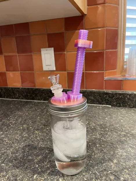 Fidget Spinner Hình Trái Tim Mason Jar Bong - Image 1