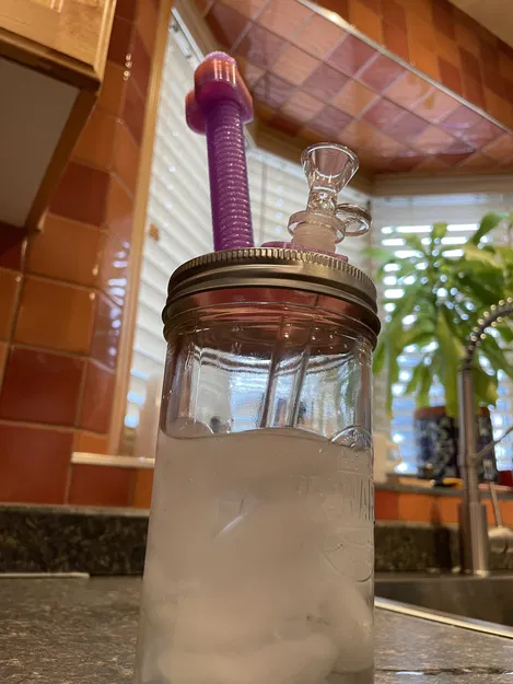 Fidget Spinner Hình Trái Tim Mason Jar Bong - Image 3