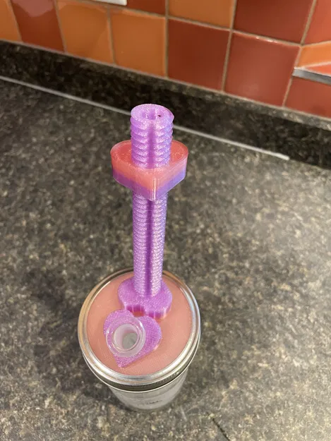 Fidget Spinner Hình Trái Tim Mason Jar Bong - Image 4
