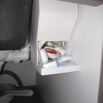 Hộp đựng viên rửa chén (dishwasher tablets) treo tủ bếp