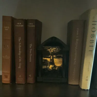 Barâd Dûr Booknook/Hueforge – Booknook nền Hueforge