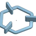 Cữ căn gạch cho gạch lục giác (Tile Spacer for Hexagonal Tiles) - Thumbnail 1