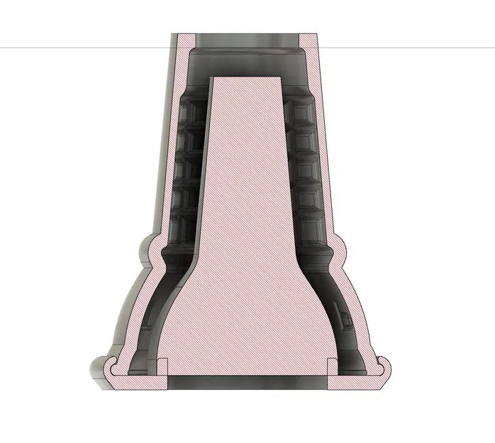 Khuôn bình hoa kem ốc quế cỡ lớn đúc xi măng/thạch cao - Image 2