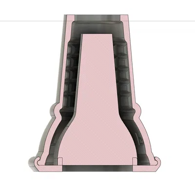 Khuôn bình hoa kem ốc quế cỡ lớn đúc xi măng/thạch cao