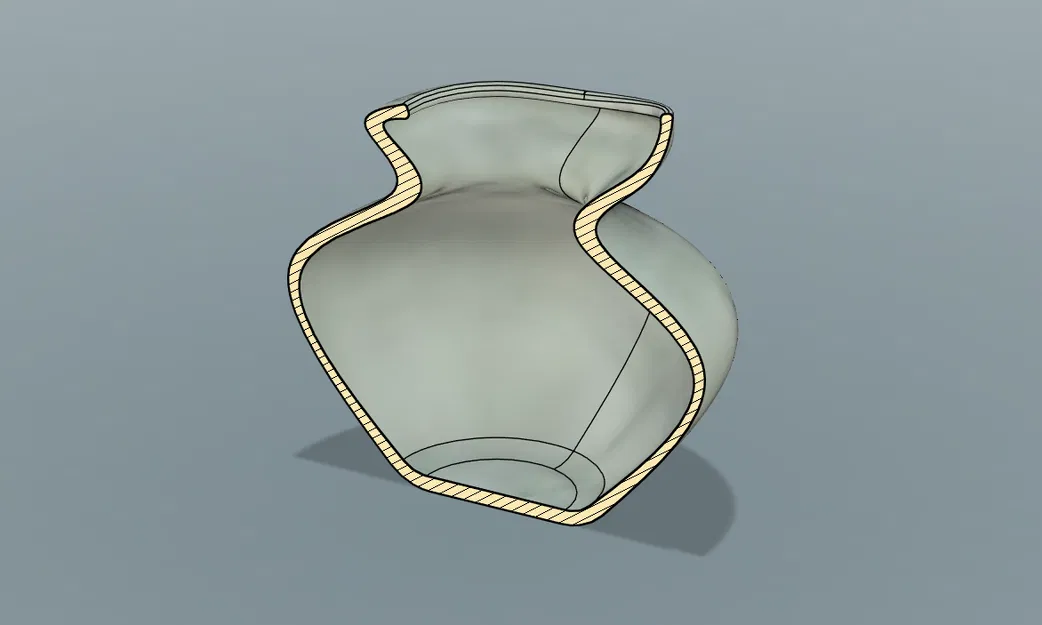 Hũ gốm cổ điển – bản trơn và bản low poly - Image 3