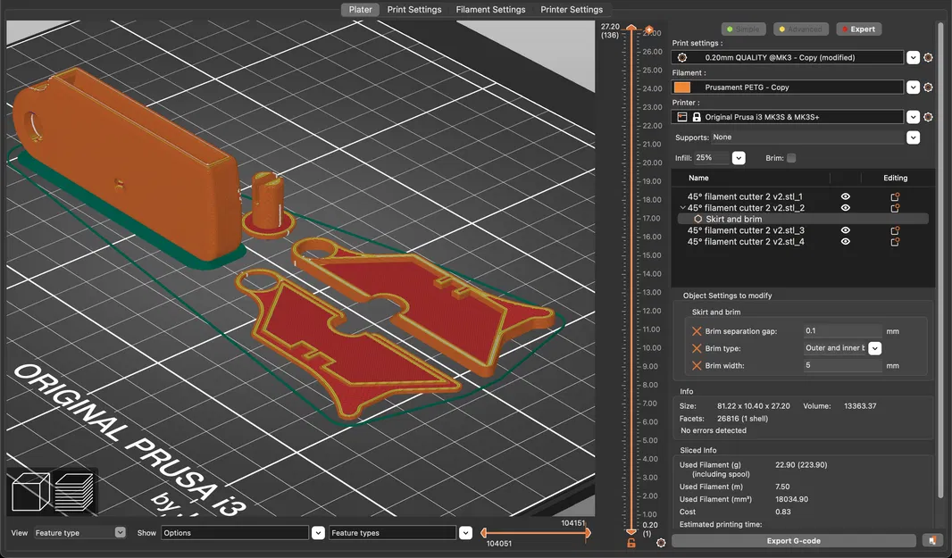 Dao cắt filament 45 độ (lưỡi dao rọc giấy tiêu chuẩn) - Image 10