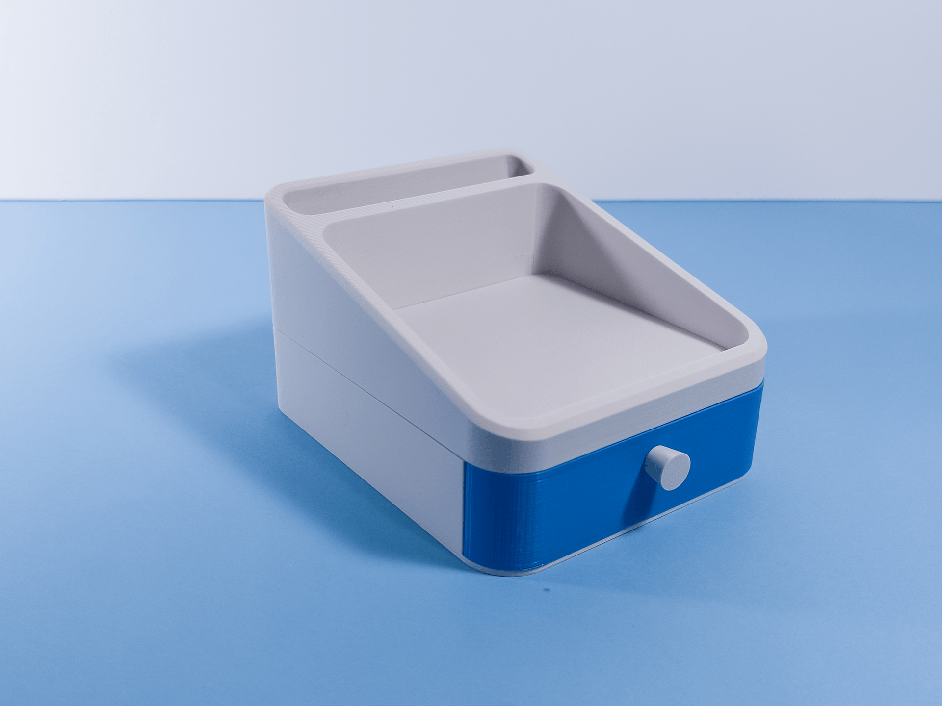 Khay có ngăn kéo và giá đỡ điện thoại - Thumbnail 2