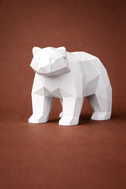 Bộ Thú Rừng Tối Giản Trừu Tượng – Forest Set (Low Poly, 4 mẫu) - Image 4