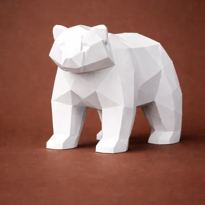 Bộ Thú Rừng Tối Giản Trừu Tượng – Forest Set (Low Poly, 4 mẫu)