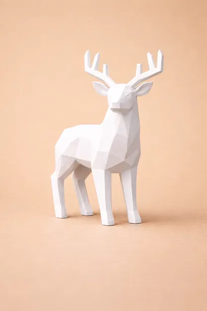 Bộ Thú Rừng Tối Giản Trừu Tượng – Forest Set (Low Poly, 4 mẫu) - Image 5