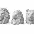 Bộ Sưu Tập Tượng Đầu Thú Low-Poly (Low-Poly Animal Head Sculpture Collection) - Thumbnail 2