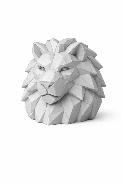 Bộ Sưu Tập Tượng Đầu Thú Low-Poly (Low-Poly Animal Head Sculpture Collection) - Image 3