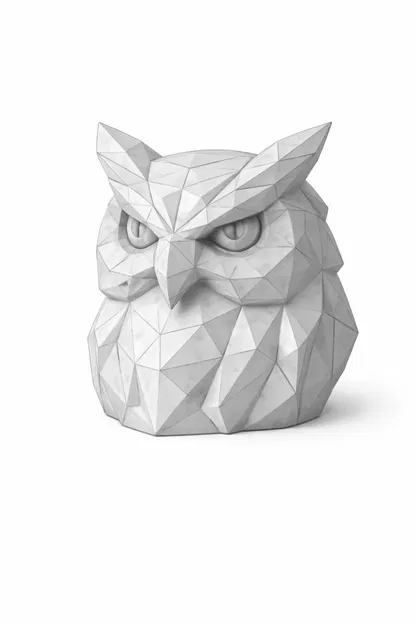Bộ Sưu Tập Tượng Đầu Thú Low-Poly (Low-Poly Animal Head Sculpture Collection) - Image 6