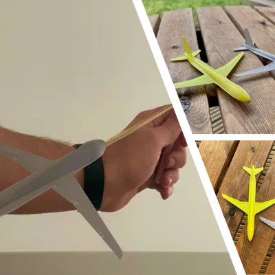 Glider ná thun Airbus A320 (Chỉ cần 1 dây thun!)