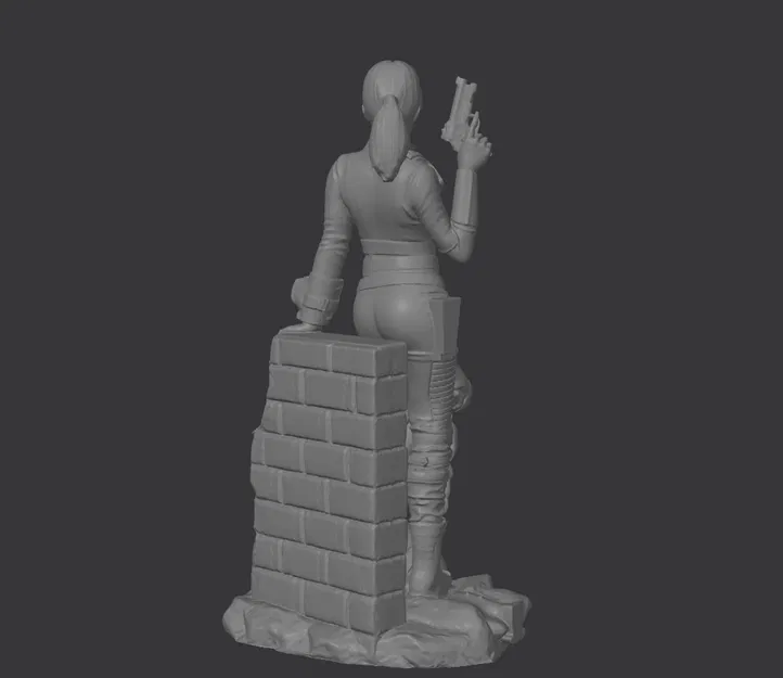 Tượng 3D Lucy MacLean (Fallout) – Vault 33, Pip-Boy & Súng Ngắn - Image 4