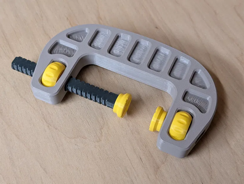 C-clamp - in được 100% - không cần support - tối ưu hướng in - Image 2