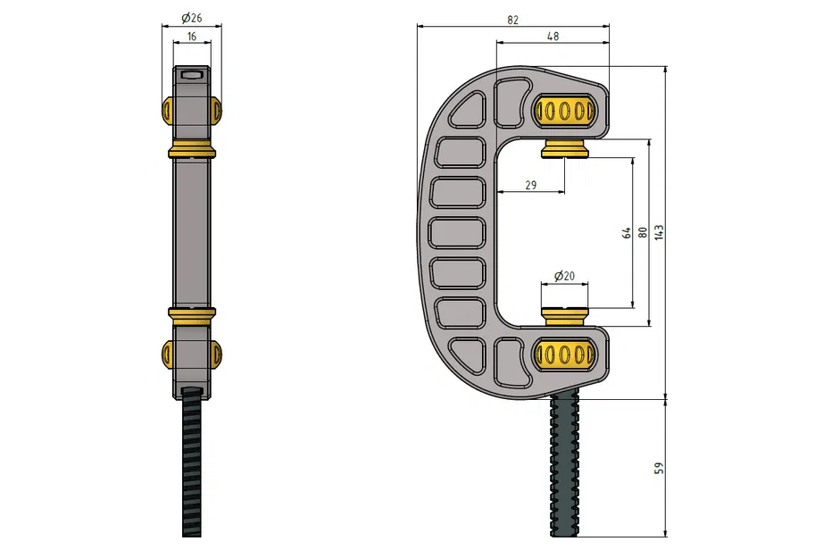 C-clamp - in được 100% - không cần support - tối ưu hướng in - Image 4