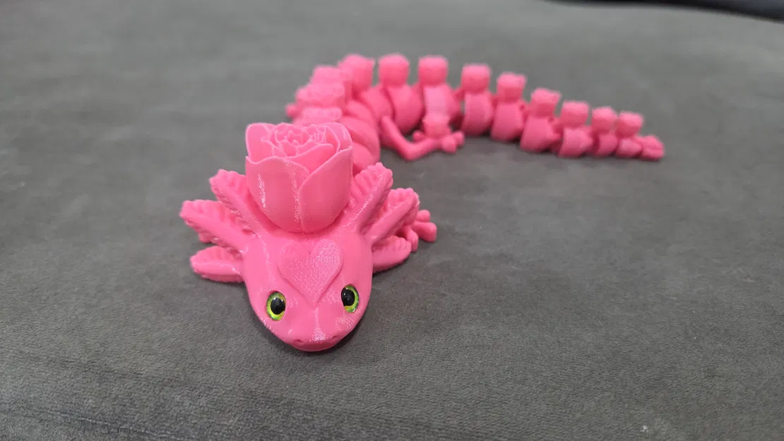 Rosolotl (Axolotl khớp nối) – tương thích mắt kính 6mm + 8mm - Image 4