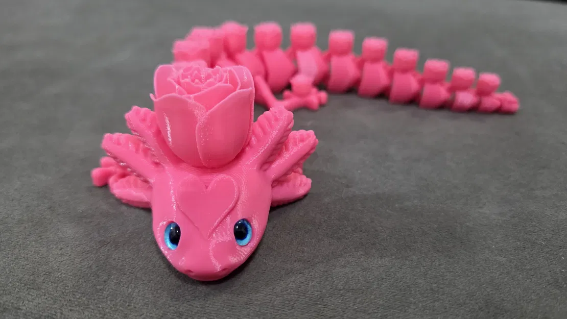 Rosolotl (Axolotl khớp nối) – tương thích mắt kính 6mm + 8mm - Image 7