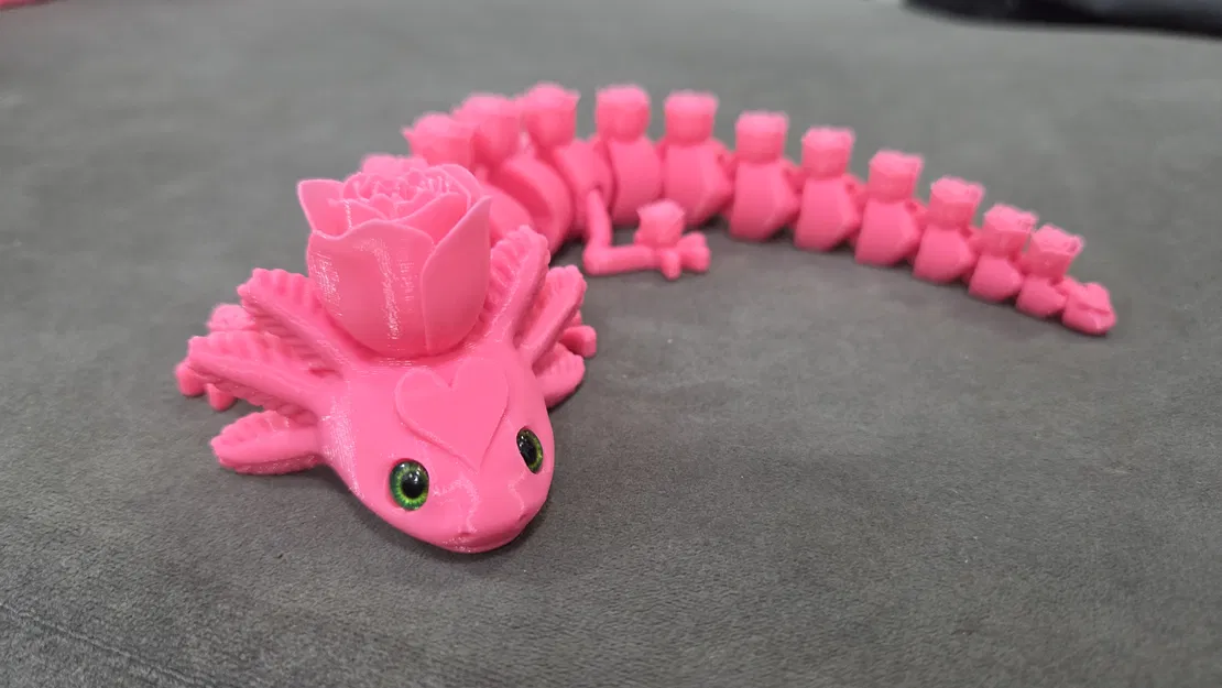 Rosolotl (Axolotl khớp nối) – tương thích mắt kính 6mm + 8mm - Image 11