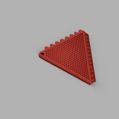 Dụng Cụ Cạo Băng Kính Chắn Gió Ô Tô Tam Giác Nhỏ Gọn (In 3D)