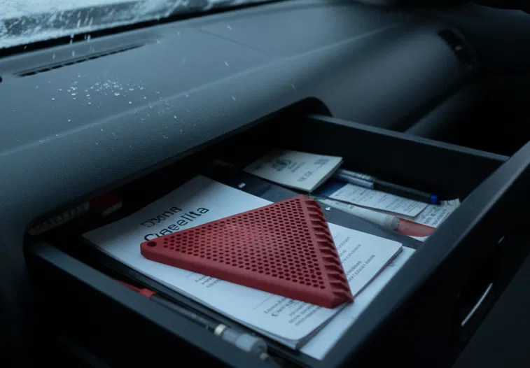 Dụng Cụ Cạo Băng Kính Chắn Gió Ô Tô Tam Giác Nhỏ Gọn (In 3D) - Image 3