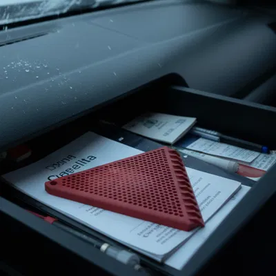 Dụng Cụ Cạo Băng Kính Chắn Gió Ô Tô Tam Giác Nhỏ Gọn (In 3D)