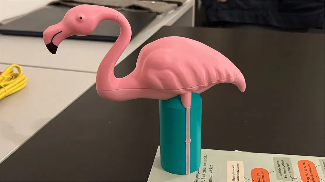 Chóp Cây Thông Giáng Sinh Hồng Hạc (Flamingo Christmas Tree-Topper) - Image 1