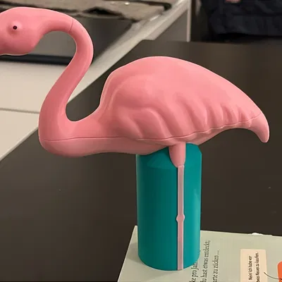 Chóp Cây Thông Giáng Sinh Hồng Hạc (Flamingo Christmas Tree-Topper)