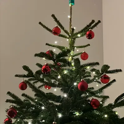 Chóp Cây Thông Giáng Sinh Hồng Hạc (Flamingo Christmas Tree-Topper)