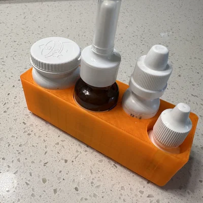 Khay Gridfinity 1x3 đựng ống nhỏ dị ứng (Allergy droppers)