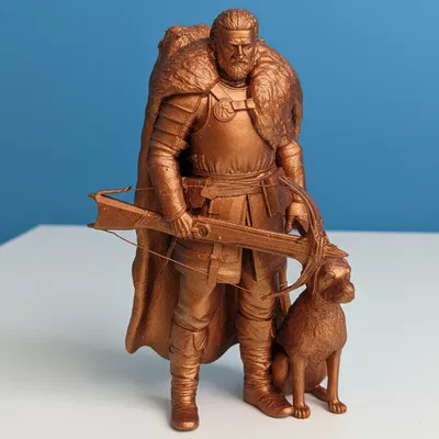 Thợ Săn Chiến Binh Trung Cổ cầm Nỏ – Mô hình Nhân vật 3D In được