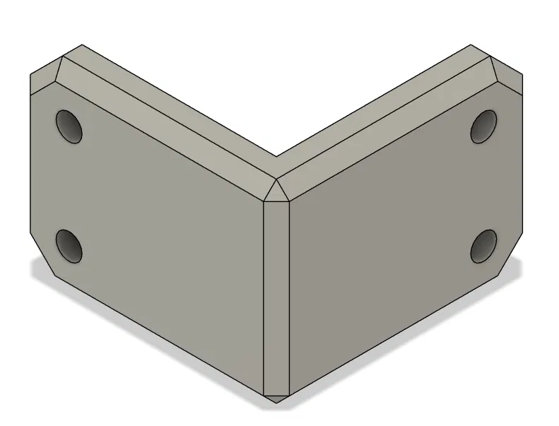 Pát Bắt Góc Gia Cường 40x40 Heavy Duty – Angle Support STL - Image 1