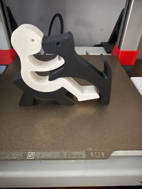 Tượng puzzle trang trí người và chó - Image 1