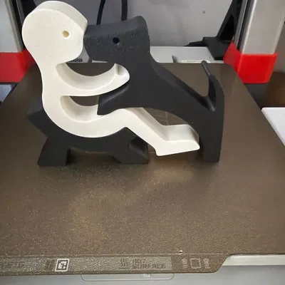 Tượng puzzle trang trí người và chó