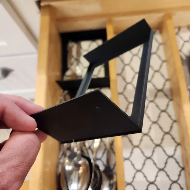 File STEP: Chặn/Ngăn trượt dụng cụ ăn cho ngăn kéo (Silverware Drawer Organizer) - Image 1