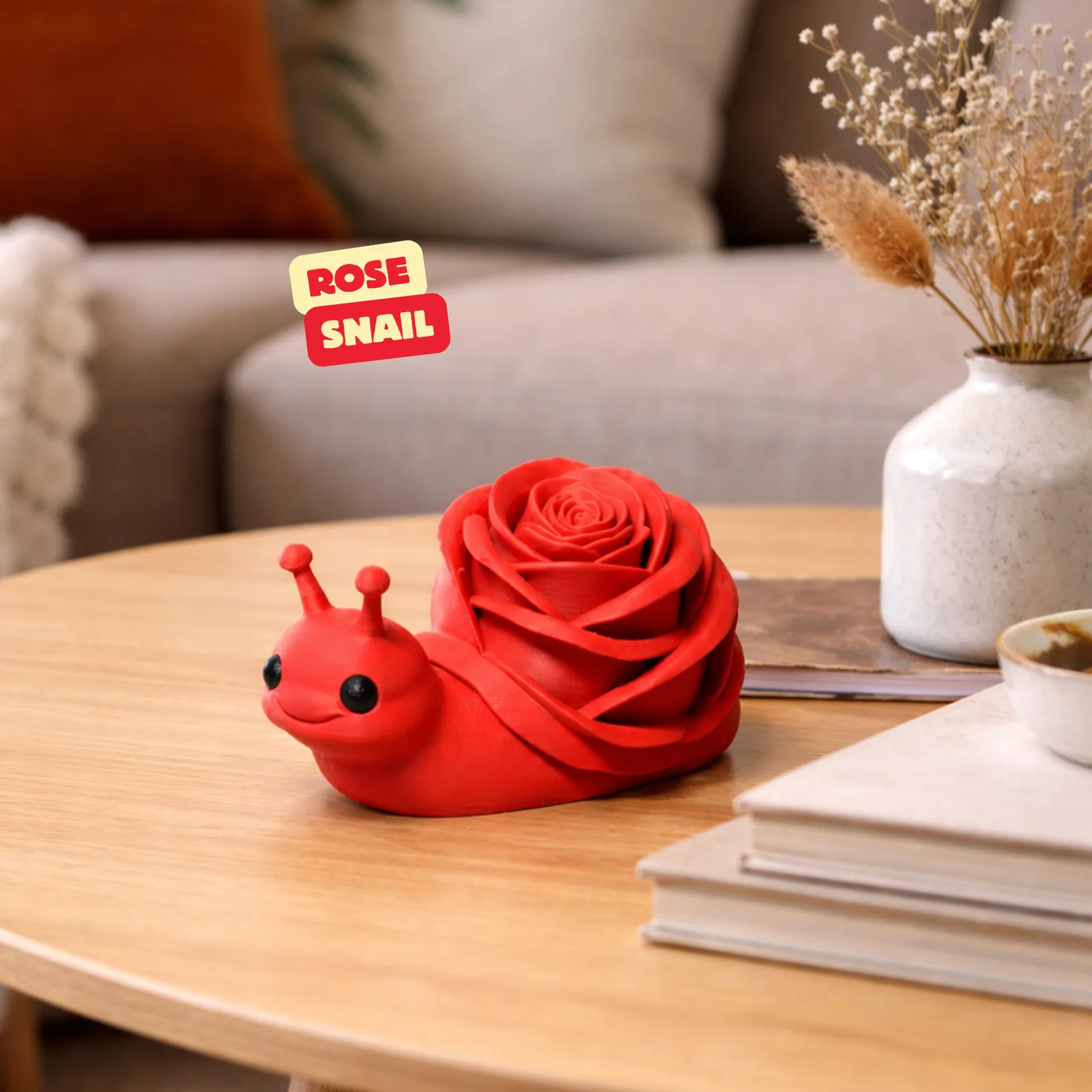 ROSE SNAIL – Ốc sên vỏ hoa hồng, quà Valentine/Ngày của Mẹ… 1