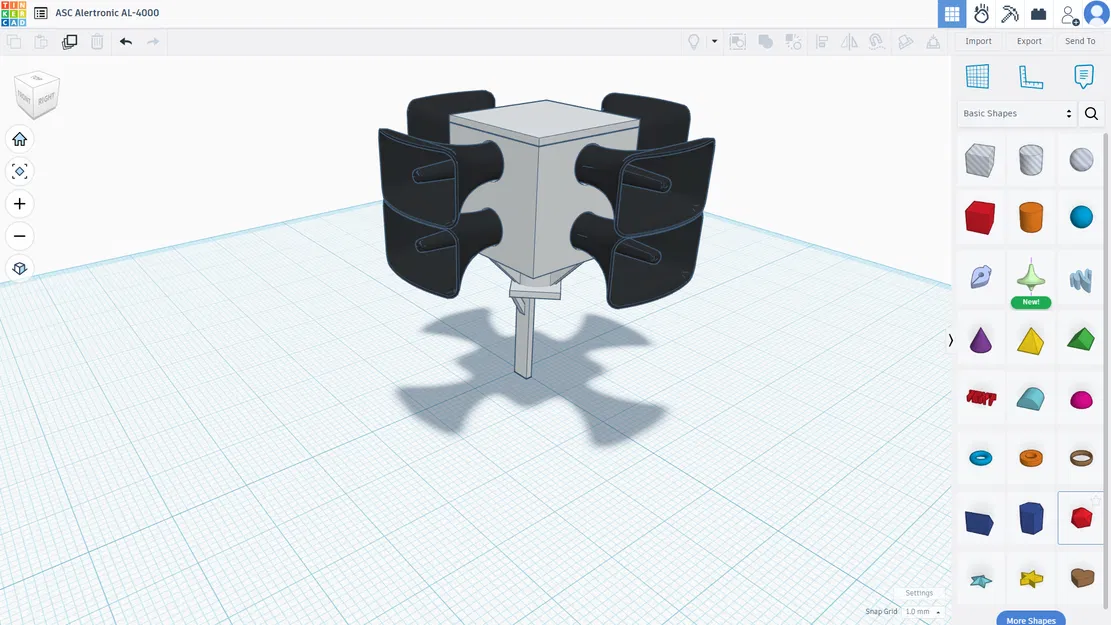 Còi báo động ASC Alertronic AL-4000 (mini replica) - file in 3D - Image 2