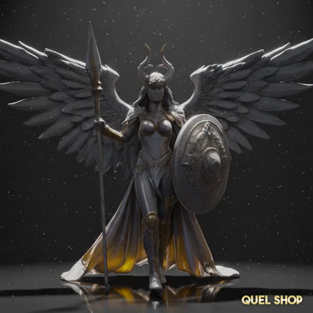 Celestial Valkyrie Queen STL – Nữ hoàng Valkyrie Thiên giới - Image 1