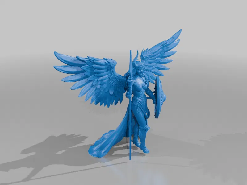Celestial Valkyrie Queen STL – Nữ hoàng Valkyrie Thiên giới - Image 2