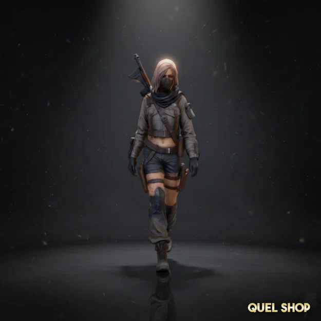 Mô hình STL Nữ Sinh Tồn Hậu Tận Thế - Image 2