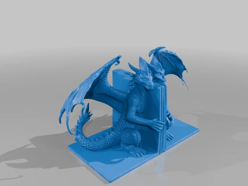 STL Chặn Sách Hình Rồng (Dragon-Shaped Bookend STL) - Image 1