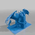 STL Chặn Sách Hình Rồng (Dragon-Shaped Bookend STL) - Thumbnail 1