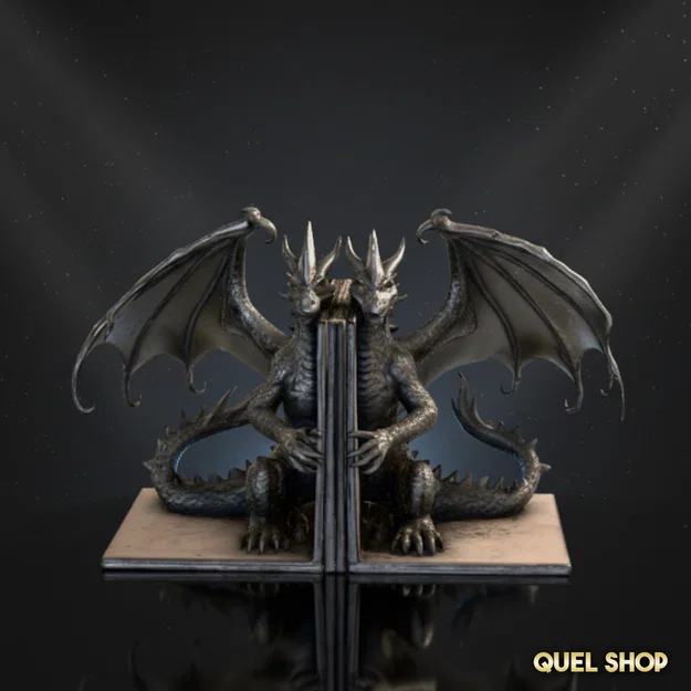 STL Chặn Sách Hình Rồng (Dragon-Shaped Bookend STL) - Image 2