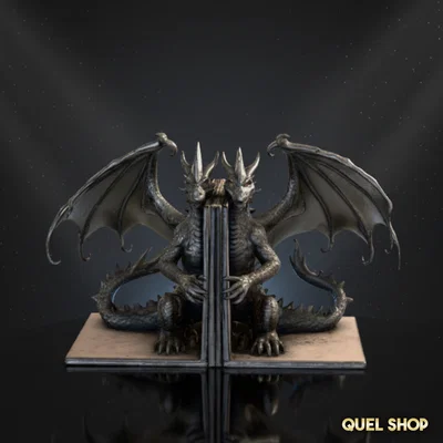 STL Chặn Sách Hình Rồng (Dragon-Shaped Bookend STL)