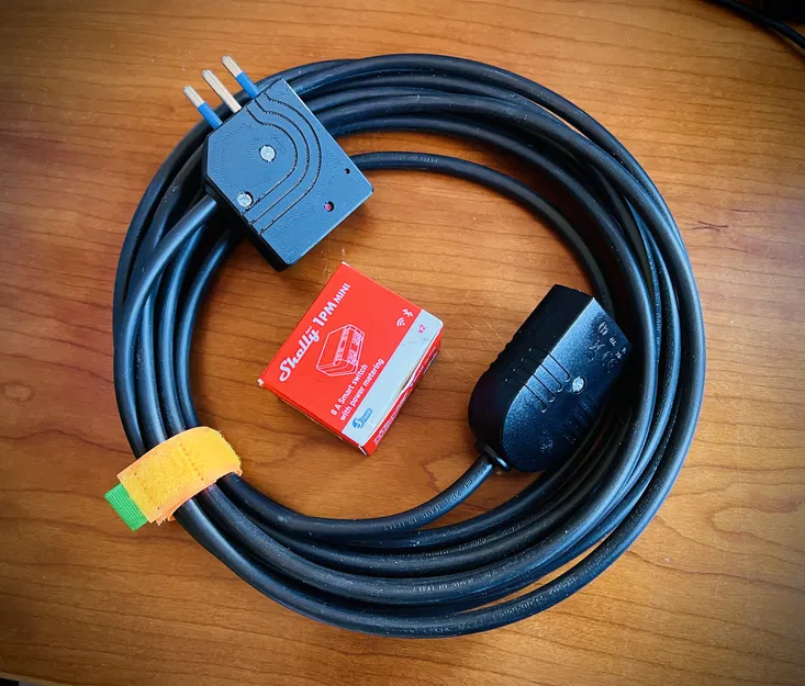 Polypool 410 thông minh: Vỏ gắn Shelly 1PM Mini Gen3 (Wi‑Fi + đo điện) - Image 1