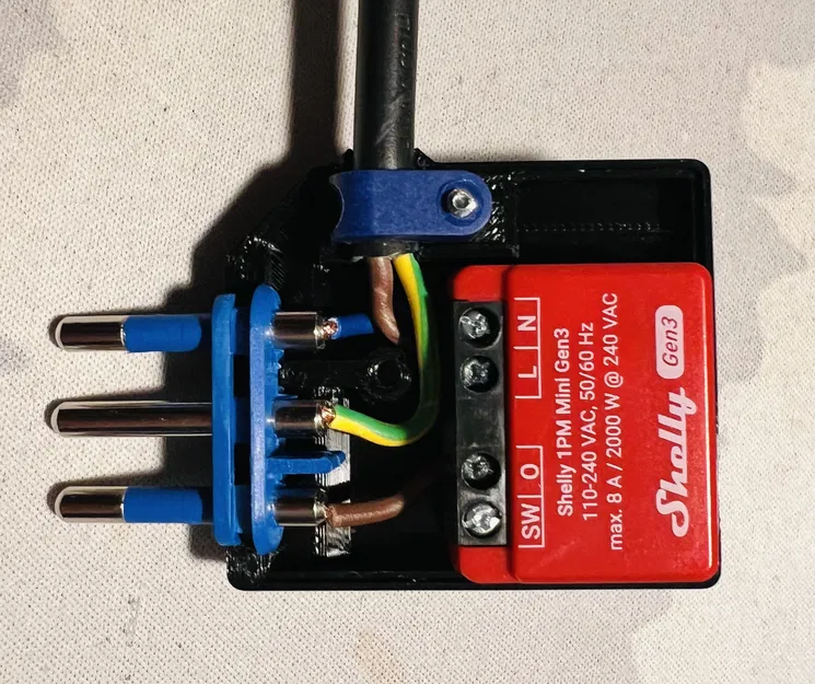 Polypool 410 thông minh: Vỏ gắn Shelly 1PM Mini Gen3 (Wi‑Fi + đo điện) - Image 3