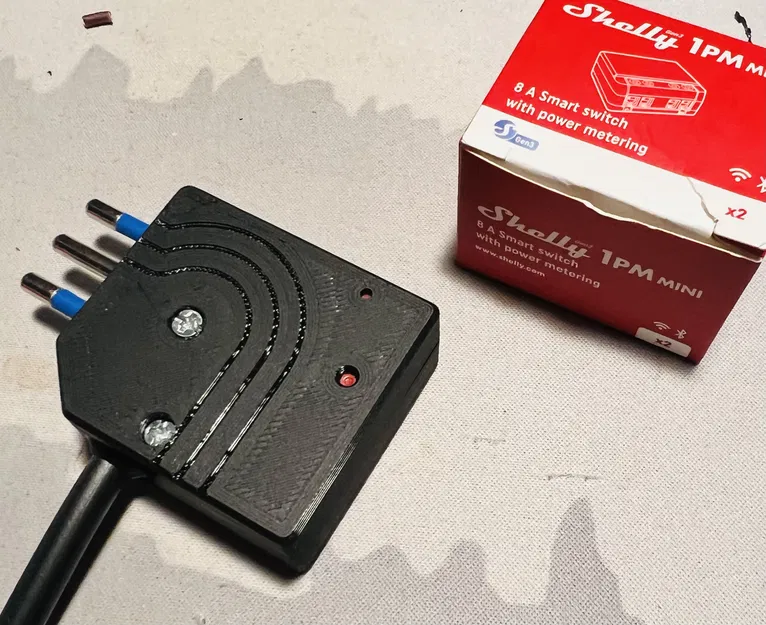 Polypool 410 thông minh: Vỏ gắn Shelly 1PM Mini Gen3 (Wi‑Fi + đo điện) - Image 4